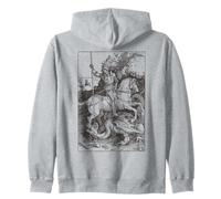 St Gorge and the Dragon Vintage England Art Catholic Saint Zip Hoodie