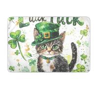 St Green Hat Cat Extra Large Resuable Bed Underpads Soft Absorbent Bed Wetting Pads Breathable Cradle Mattress for Kids Adults Pets, 52" L x 34" W