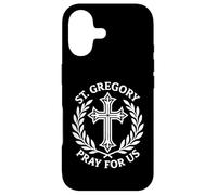 St. Gregory Pray For Us Catholic Religious Cross Case for iPhone 17