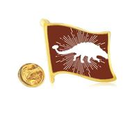 st hammer armor bottom layer Golden Metal Flag Lapel Pin Badge