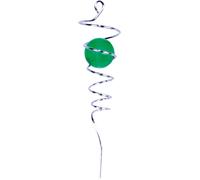 St Helens 10.5 Inch Single Spiral Spinner - Green Ball Yodel in Silver St Helens Silver