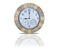 St Helens 13.4" Sandstone Outdoor-In Wall Clock