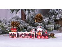 St Helens 20Cm Wooden Christmas Pudding Train Set Display