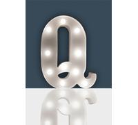 St Helens Battery Operated 3D LED Letter Q Light