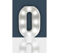 St Helens Battery Operated 3D LED Number 0 Light