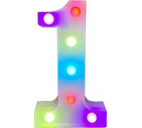 St Helens Battery Operated RGB Number With Remote Control Number 1