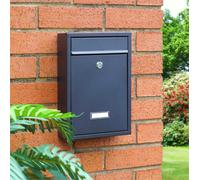 St Helens Compact Post Box, Black