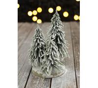 St Helens Decorative Snow Finish Christmas 3-Tree Display
