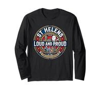 St Helens England Born Bred Long Sleeve T-Shirt