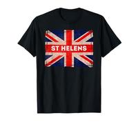 St Helens Flag Town Born Bred T-Shirt