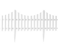 St Helens Garden Edge Fence, White (4 pack)