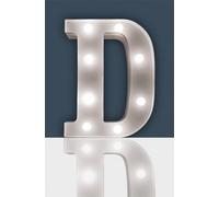 St Helens Home And Garden Battery Operated 3D Led Letter D Light