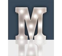 St Helens Home And Garden Battery Operated 3D Led Letter M Light