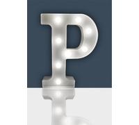 St Helens Home And Garden Battery Operated 3D Led Letter P Light
