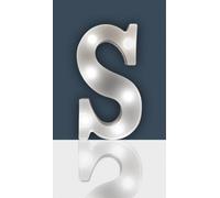 St Helens Home And Garden Battery Operated 3D Led Letter S Light
