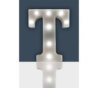 St Helens Home And Garden Battery Operated 3D Led Letter T Light