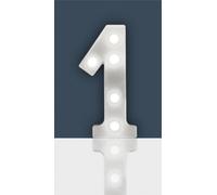 St Helens Home And Garden Battery Operated 3D Led Number 1 Light