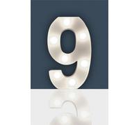 St Helens Home And Garden Battery Operated 3D Led Number 9 Light