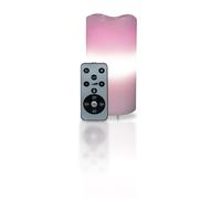 St Helens Home and Garden Flameless Artificial Candle with Pink Heart Projector Lights with Timer Remote Control, Battey or USB Powered for Use in Home Decoration, Festive and Night Light
