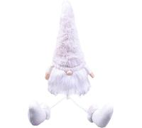 St Helens Home and Garden Long Legged Christmas Gonk - White