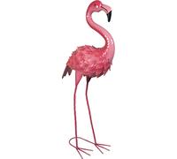 St Helens Home and Garden Metal Elegant Pink Flamingo Garden Decorative Free Standing Ornament Sculpture 60cm Height For Gardens, Ponds, Paths