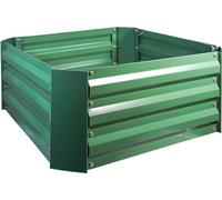 St Helens Home and Garden Metal Raised Garden Bed, Square Shape, Anti Rust Coating, Easy Assemble For Vegetables, Fruits, herbs and Flowers In Green