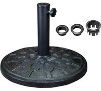 St Helens Home and Garden Ornate Parsol Base For Most Poles 35mm, 38mm, 40mm diameter, Made From Robust Weatherproof Heavy-Duty, Easy Clean Resin, Use in Gardens, Yards, Outdoor Areas 8kg
