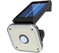 St Helens Home and Garden Solar Powered Outdoor Security Light with Motion Movement Sensor Detector with Adjustable Bracket for Wall or Fence Mounting in Gardens and Yards.