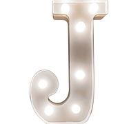 St Helens Home & Garden Battery Operated 3D LED Letter Light - Perfect for use as a Night Light or at Weddings and Parties (Letter J)