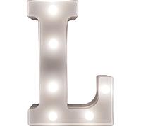 St Helens Home & Garden Battery Operated 3D LED Letter Light - Perfect for use as a Night Light or at Weddings and Parties (Letter L)