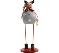Home Indoor Festive Metal Christmas Reindeer Ornament Decoration Netagon Grey One Size