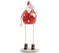 St Helens Home & Garden Metal Christmas Decoration - Get into the Festive Spirit (Santa Claus)