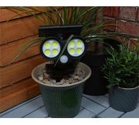 St Helens Home & Garden Outdoor Solar Light Motion Sensor Solar Security Flood Light With Ground Spike