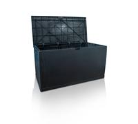 St Helens Home & Garden Rattan Style Outdoor Storage Box in Black St Helens Black