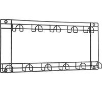 St Helens Home & Garden Wall Mounted Two Tier Tool Rack with Hanging Space for 11 Tools - organise your garage or shed in an instant