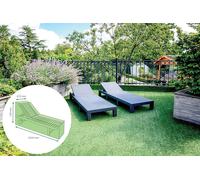 St Helens Home & Garden Water Resistant Sun lounger Cover Yodel in Green St Helens Green