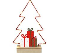 St Helens Home & Garden Xmas Haus Light Up LED Festive Wired Christmas Tree Display Battery Operated