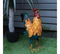 St Helens Metal Cockerel Garden Ornament 46cm Height