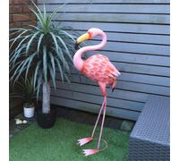St Helens Metal Flamingo Garden Ornament 89cm Height