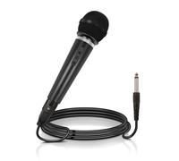 Mr Entertainer Switched Plastic Bodied Vocal Microphone Complete With 3 M Xlr To Jack Lead Black