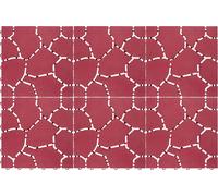 St Helens Patio & Deck Tiles, Brick Red (6 Pack) in Dark Red St Helens Dark Red