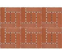 St Helens Patio & Deck Tiles, Terra Cotta Brick (6 Pack)