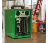 St Helens Prem-I-Air 2kW Commecial Fan Heater in Green St Helens Green