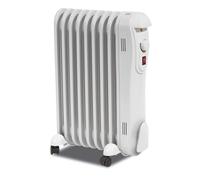 Prem-I-Air 2000W (2KW) Oil-Filled Radiator - 9-Fin Energy-Efficient Free-Standing Electric Heater with 3 Heat Settings, Adjustable Thermostat, and Overheat Safety Protection