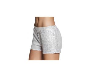 St. Hotpants Sequins silver size M