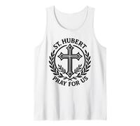 St. Hubert Pray for Us Hunting Saint Patronage Tank Top