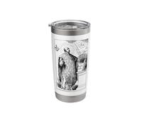 St Ignatius Loyola Ad Majorem Dei Gloriam Catholic Vintage Stainless Steel Insulated Tumbler