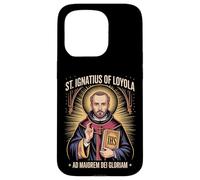 St Ignatius of Loyola Ad Maiorem Dei Gloriam Catholic Jesuit Case for iPhone 15 Pro