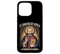 St Ignatius of Loyola Ad Maiorem Dei Gloriam Catholic Jesuit Case for iPhone 15 Pro Max