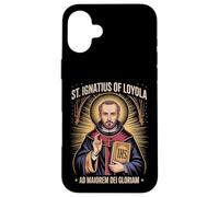 St Ignatius of Loyola Ad Maiorem Dei Gloriam Catholic Jesuit Case for iPhone 16 Plus